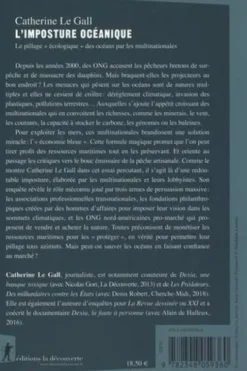 L'imposture océanique. Le pillage "écologique" des océans par les multinationales, Catherine Le Gall