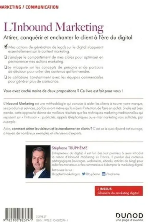 L'inbound marketing. Attirer, conquérir et enchanter le client à l'ère du digital, 2e édition, Stéphane Truphème