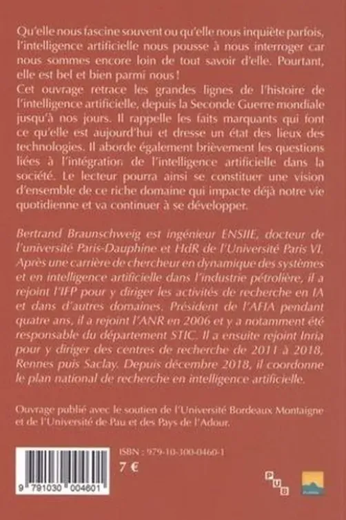 L'intelligence artificielle : passé, présent, futur, Bertrand Braunschweig