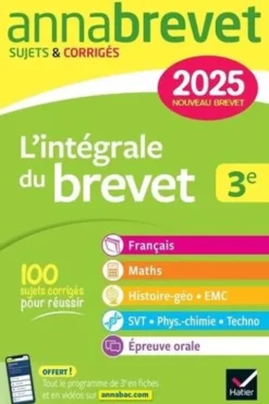 L'intégrale du Brevet 3e. Sujets & Corrigés, Edition 2025, Christine Formond