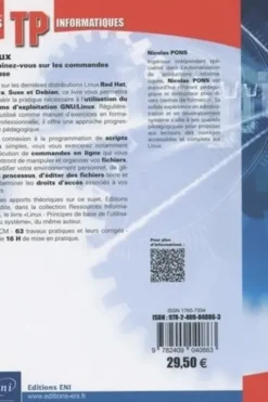 Linux. Entraînez-vous sur les commandes de base - Exercices et corrigés, 5e édition, Nicolas Pons