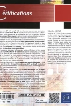Linux. Préparation à la certification LPIC-1 (examens LPI 101 et LPI 102), 6e édition, Sébastien Rohaut