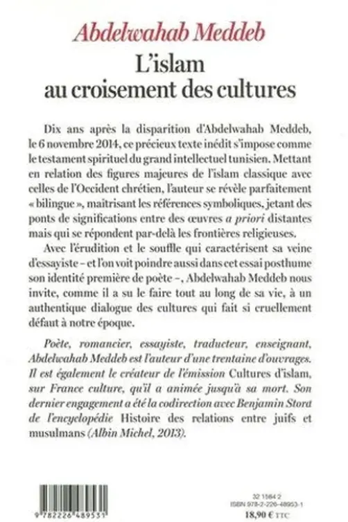 L'islam au croisement des cultures, Abdelwahab Meddeb