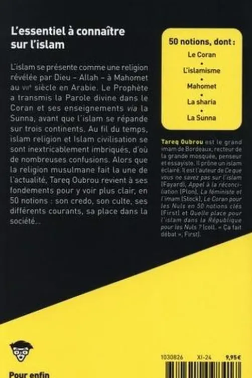 L'Islam pour les Nuls en 50 notions clés, Tareq Oubrou