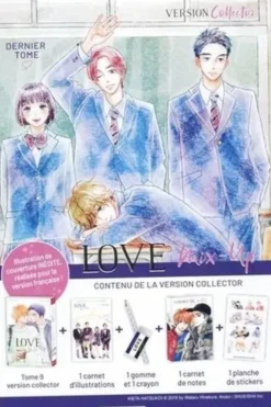 Love Mix-Up Tome 9 : Coffret avec 1 carnet d'illustrations, 1 gomme, 1 crayon, 1 carnet de notes et 1 planche de stickers. Edition collector, Wataru Hinekure