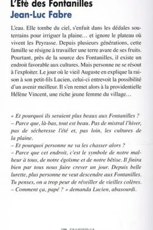 L'été des Fontanilles, Jean-Luc Fabre