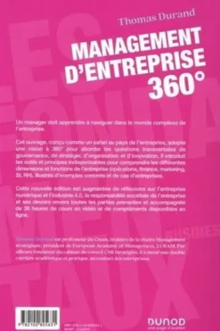 Management d'entreprise 360°. Tous les principes et outils à connaître, 2e édition, Thomas Durand