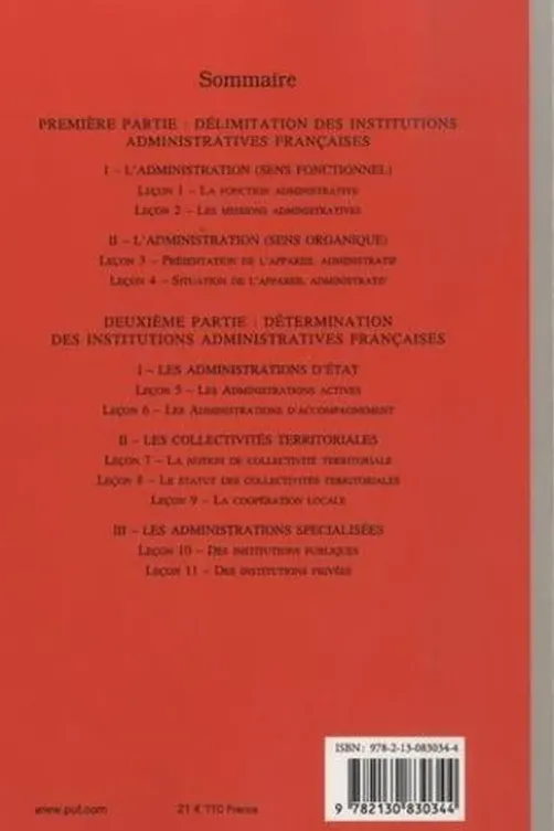 Manuel d'institutions administratives françaises. 6e édition actualisée, Pierre Serrand