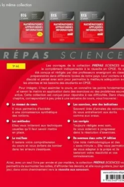 Mathématiques appliquées, informatique prépas ECG 1re année. 5e édition, Sylvain Rondy