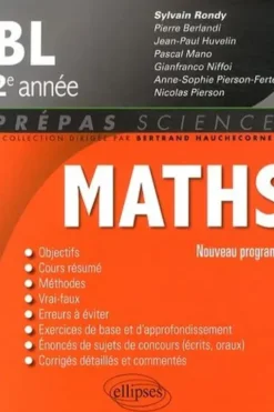 Mathématiques BL 2e année, Sylvain Rondy