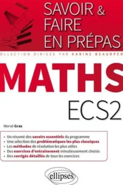 Mathématiques ECS2, Hervé Gras