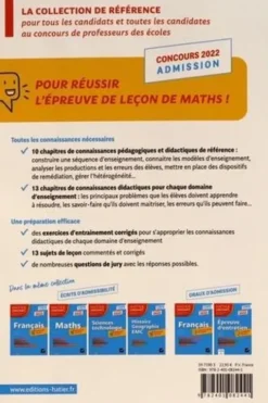Mathématiques. Epreuve de leçon et épreuve orale d'admission, Edition 2022, Roland Charnay