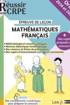 Mathématiques, Français. Epreuve de leçon, Edition 2024-2025, Daniel Motteau