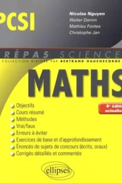 Mathématiques PCSI. 4e édition, Nicolas Nguyen