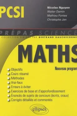Mathématiques PCSI mathématiques, Nicolas Nguyen