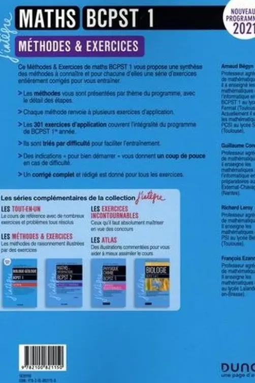 Maths BCPST 1. Méthodes et exercices, 5e édition, Arnaud Bégyn