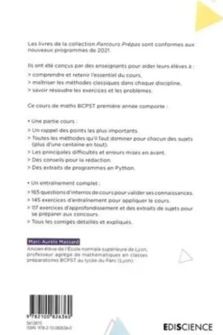 Maths BCPST 1re année Parcours Prépas. Edition 2021, Marc-Aurèle Massard