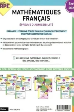 Maths - Français. Ecrit, Edition 2025, Daniel Motteau