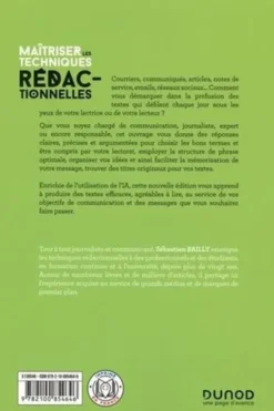 Maîtriser les techniques rédactionnelles. Pour des textes clairs et efficaces, 2e édition, Sébastien Bailly