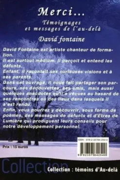 Merci... Témoignages et messages de l'au-delà, David Fontaine