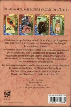 Messages sacrés des animaux du monde. Avec 49 cartes oracle, Scott Alexander King