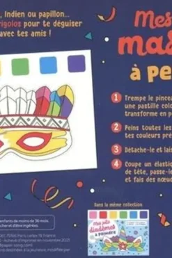 Mes super masques à peindre. Avec 8 masques, de la peinture, 1 pinceau et du fil élastique, Rémy Tornior