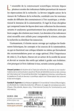 MESURER LA SCIENCE, Vincent Larivière