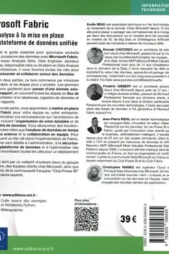 Microsoft Fabric. De l’analyse à la mise en place d’une plateforme de données unifiée, Emilie Beau
