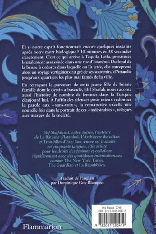 10 minutes et 38 secondes dans ce monde étrange, Elif Shafak