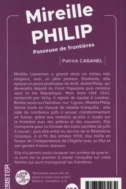 Mireille Philip. Passeuse de frontières, Patrick Cabanel