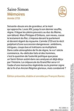 Mémoires. Année 1715, Duc de Saint-Simon
