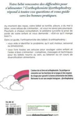 Mon bébé ne mange pas. De la naissance à 6 mois, des conseils, des massages, des comptines pour aider votre enfant à manger, @orthophodrey
