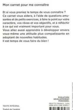 Mon carnet pour me connaître, Stéphanie Cochet