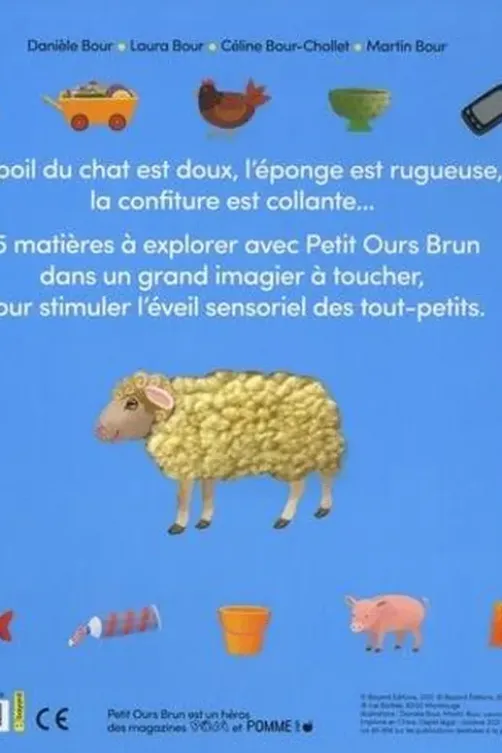 Mon imagier à toucher de Petit Ours Brun, Danièle Bour