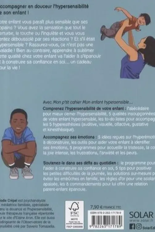 Mon p'tit cahier mon enfant hypersensible, Elodie Crépel