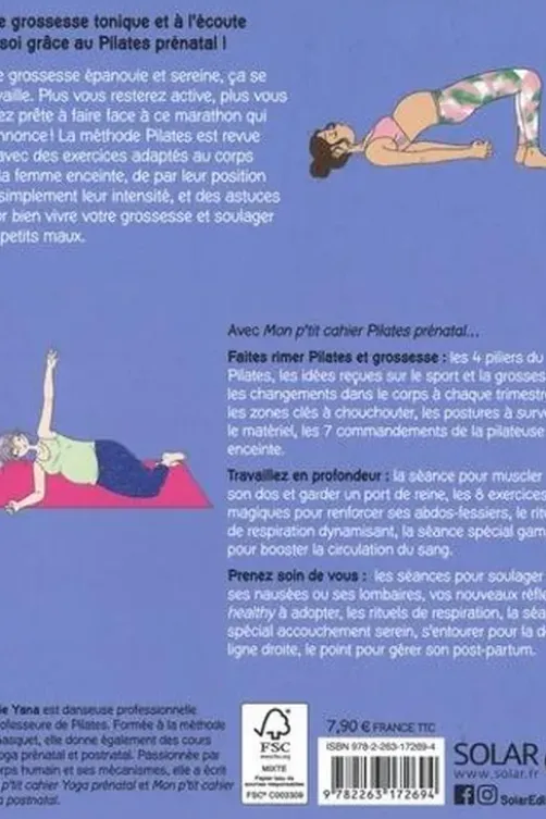Mon p'tit cahier Pilates prénatal, Emilie Yana