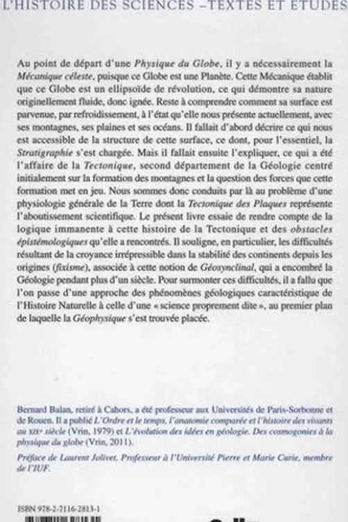 Montagnes et continents : la tectonique, Bernard Balan