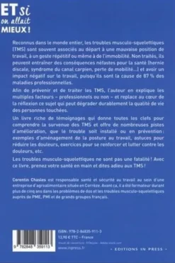 Mouvements répétitifs, posture au travail...Vaincre les TMS. Prévenir et traiter les troubles musculo-squelettiques, Corentin Chasles