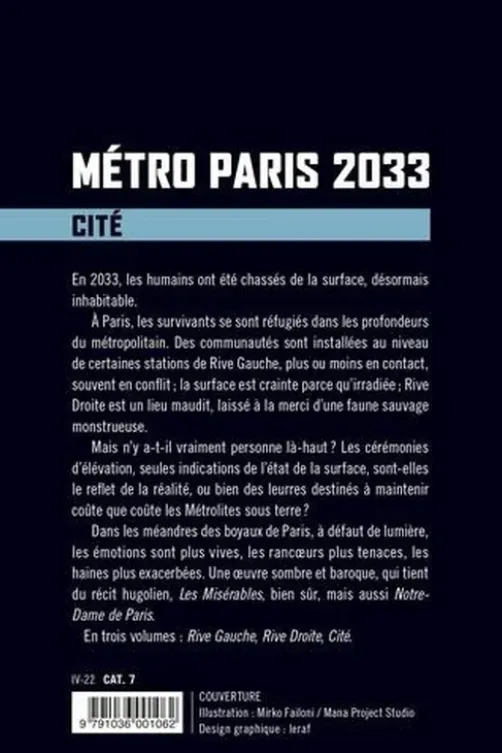 Métro Paris 2033 Tome 3 : Cité, Pierre Bordage