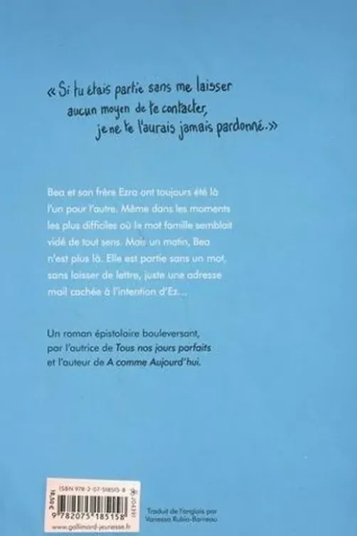 Ne pars pas sans moi, Jennifer Niven