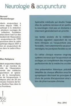 Neurologie et acupuncture. Cahiers cliniques, Bernard de Wurstemberger