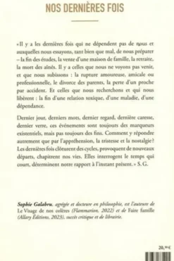 Nos dernières fois. Défier la nostalgie, Sophie Galabru
