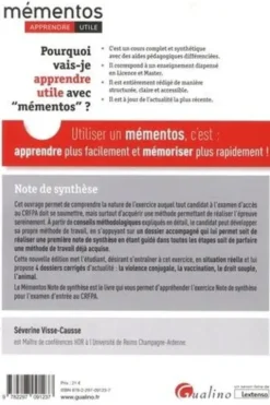 Note de synthèse. 2e édition, Séverine Visse-Causse