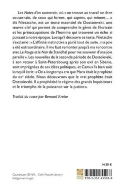 Notes d'un souterrain, Fédor Mikhaïlovitch Dostoïevski
