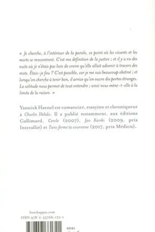 Notre solitude, Yannick Haenel