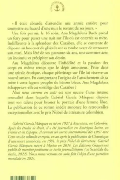 Nous nous verrons en août, Gabriel Garcia Marquez