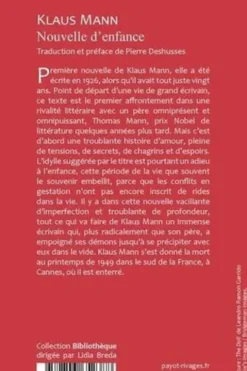 Nouvelle d'enfance, Klaus Mann