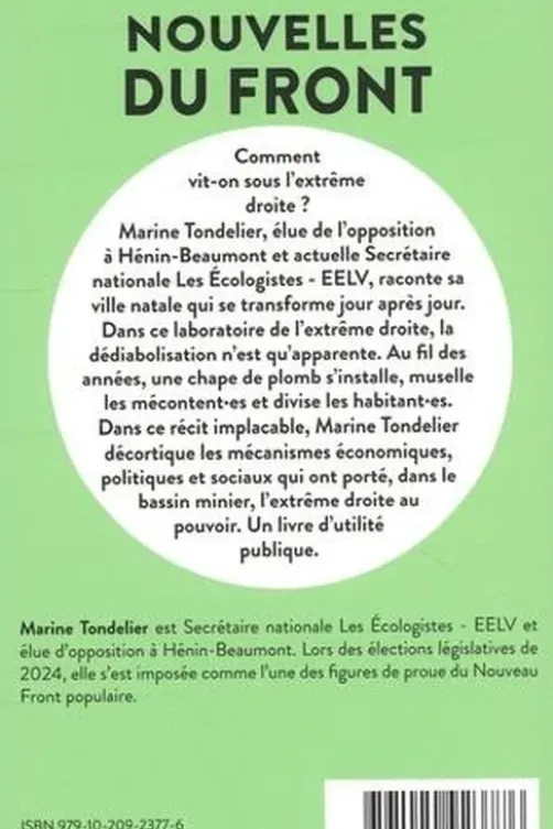 Nouvelles du front, Marine Tondelier