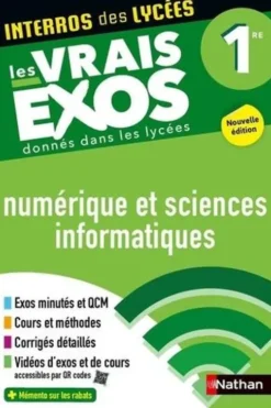 Numérique et Sciences Informatiques 1re. Edition 2025, Stéphane Pasquet