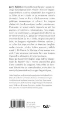 Paris-Babel. Histoire linguistique d'une ville-monde, Gilles Siouffi